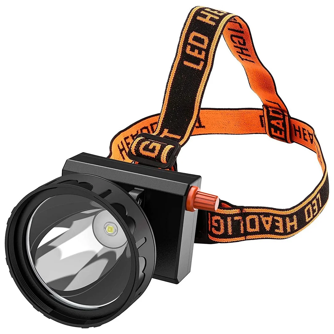 GearOZ New 8W 5000mAh Dimmable LED Miner Headlamp Mining Hunting