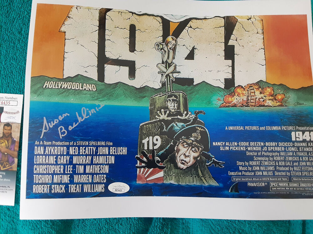 JAWS 1st Victim autographed movie 1941 color 11x14 Photo Poster painting JSA Certified