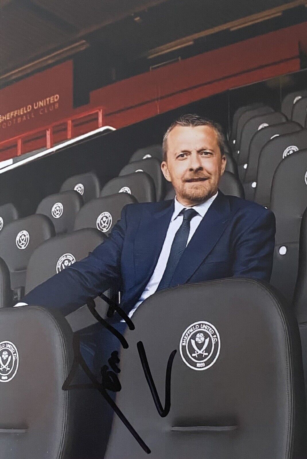 Slavisa Jokanovic Genuine Hand Sheffield United 6X4 Photo Poster painting