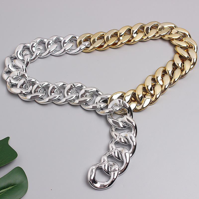 Personalized thick chain metal waist chain