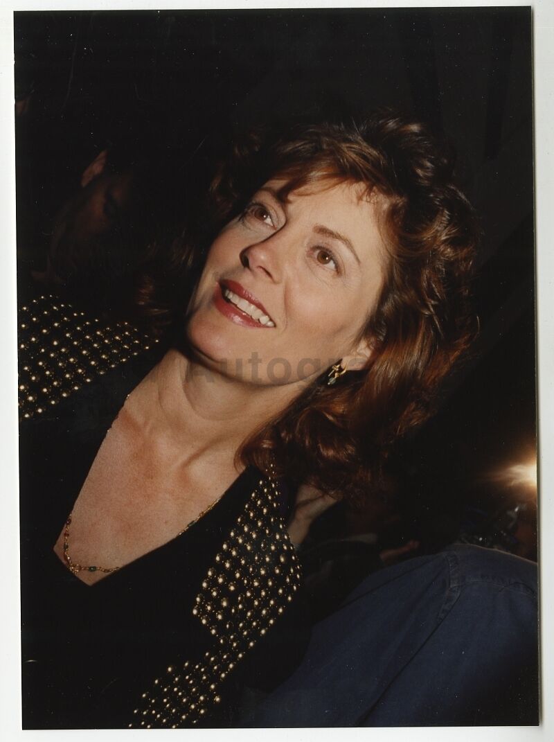 Susan Sarandon - Vintage Candid Photo Poster painting by Peter Warrack - Previously Unpublished