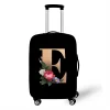 Stretch Printed Suitcase Cover Washable Luggage Protector Fits 18-32 Inch Luggage Letter pattern