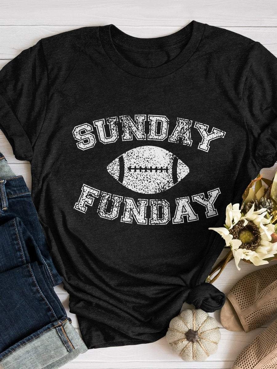 Sunday Funday Print Short Sleeve T-shirt