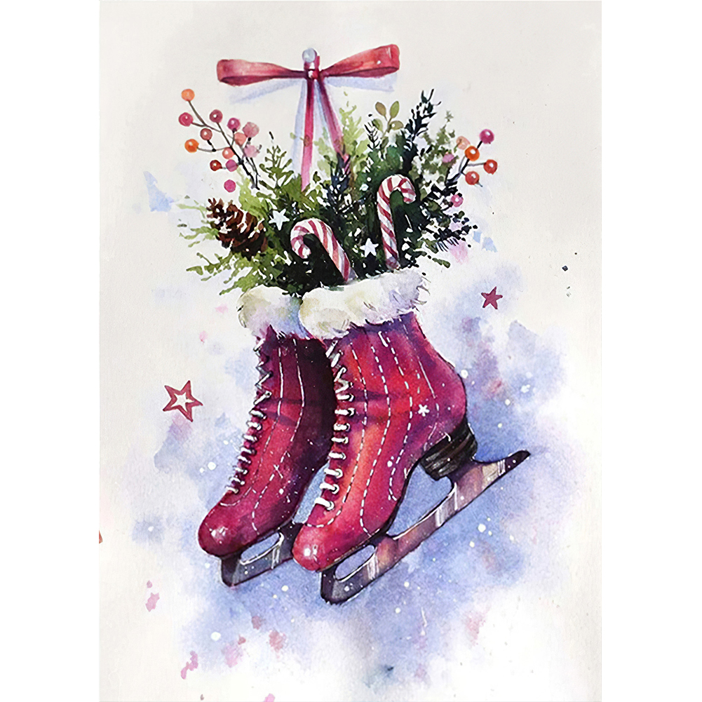 

Christmas Sock - Round Drill Diamond Painting - 30*40CM, 501 Original