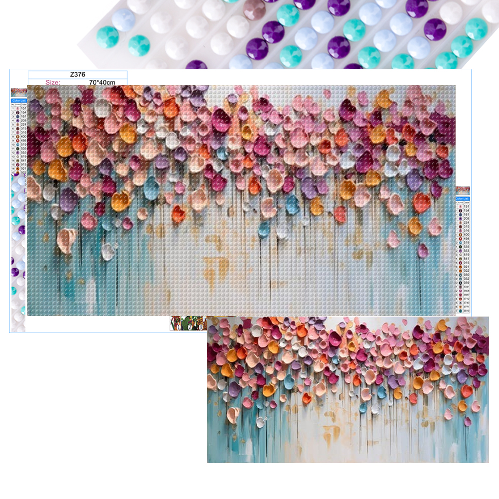 Colorful Scenery 70*40cm(canvas) full round drill diamond painting