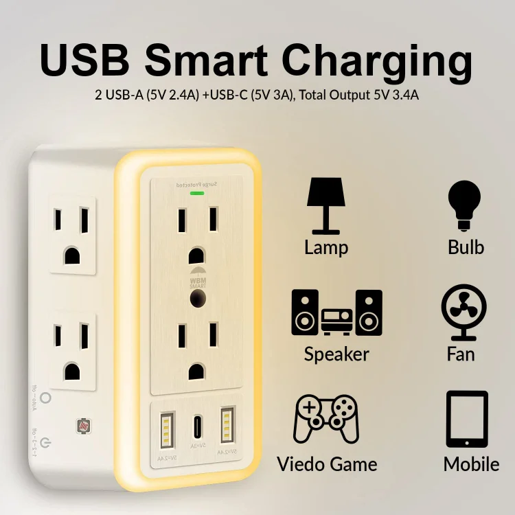✨HOT SALE 49% OFF🔥 Multi Plug Outlet Surge Protector