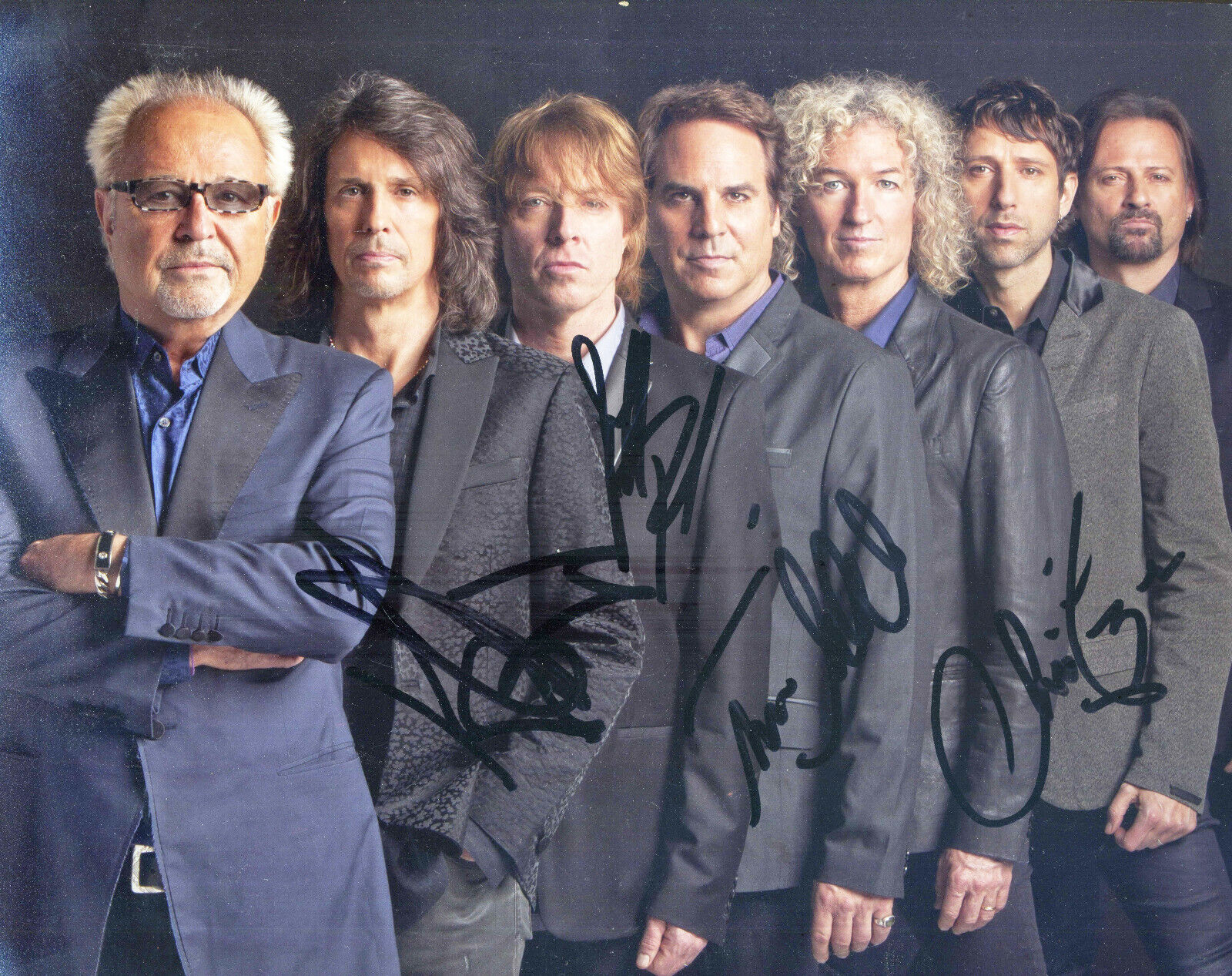 FOREIGNER Signed Photo Poster paintinggraph - UK/US Rock Band - preprint