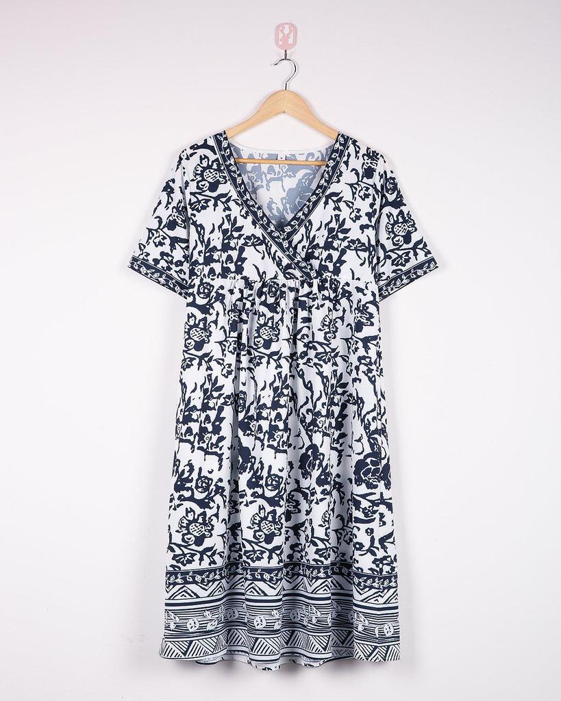 Better to Best Printed Dress-vocosishoes
