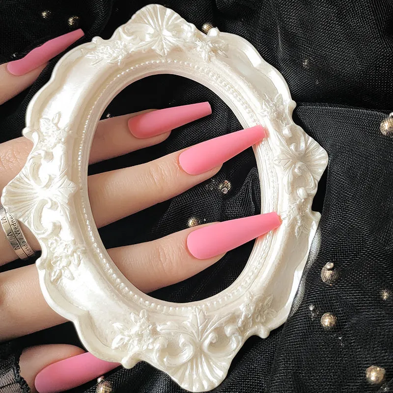 Women's Art Removable Fake Nail Wearing Armor Long Trapezoid Wearable Nail