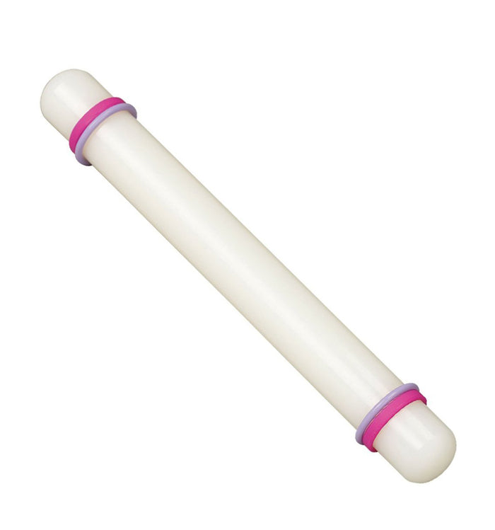 23CM Non-Stick Sugarcraft Fondant Rolling Pin with Guide Rings