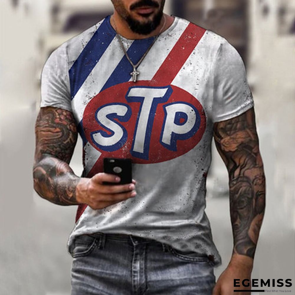 3D Personalized Printing Fashion Trend Boys Lightweight Breathable Short Sleeve T-shirt | EGEMISS