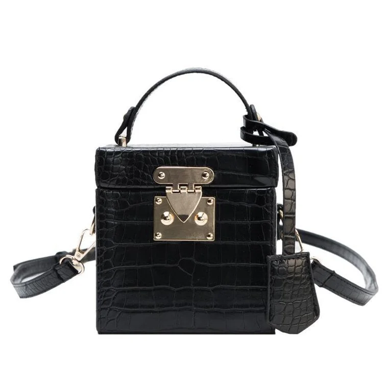 2021 Summer Fashion Crocodile Box Messenger Shoulder Hand Bag Luxury Purses And Handbags Women Bags Female Designer Pochette
