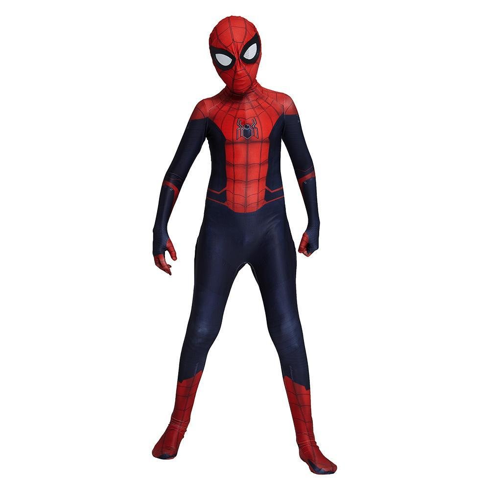 Kids Spider-Man: Far From Home Peter Parker Cosplay Jumpsuit Superhero Bodysuit Halloween Costume