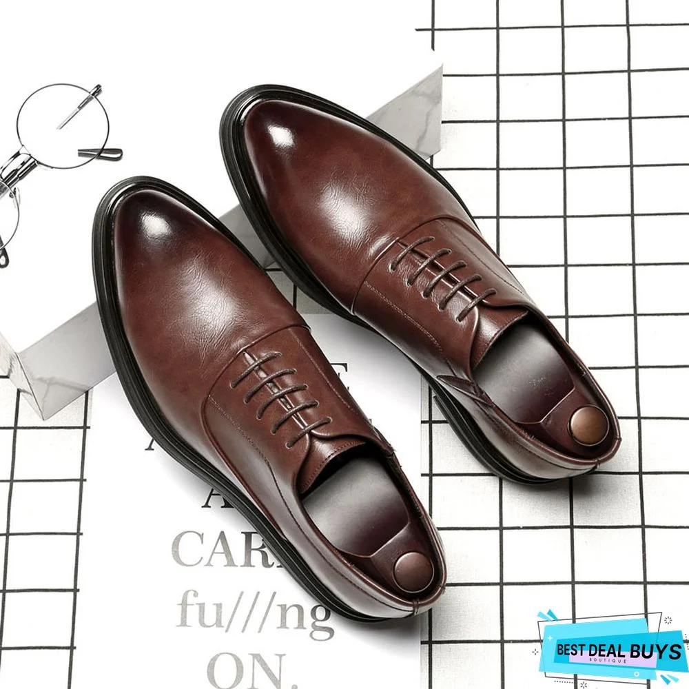 Men Formal Shoes Genuine Leather Italian Designer Shoes