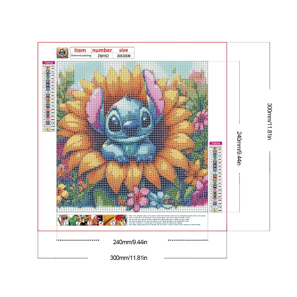 Diamond Painting - Full Round Drill - Stitch(Canvas|30*30cm)