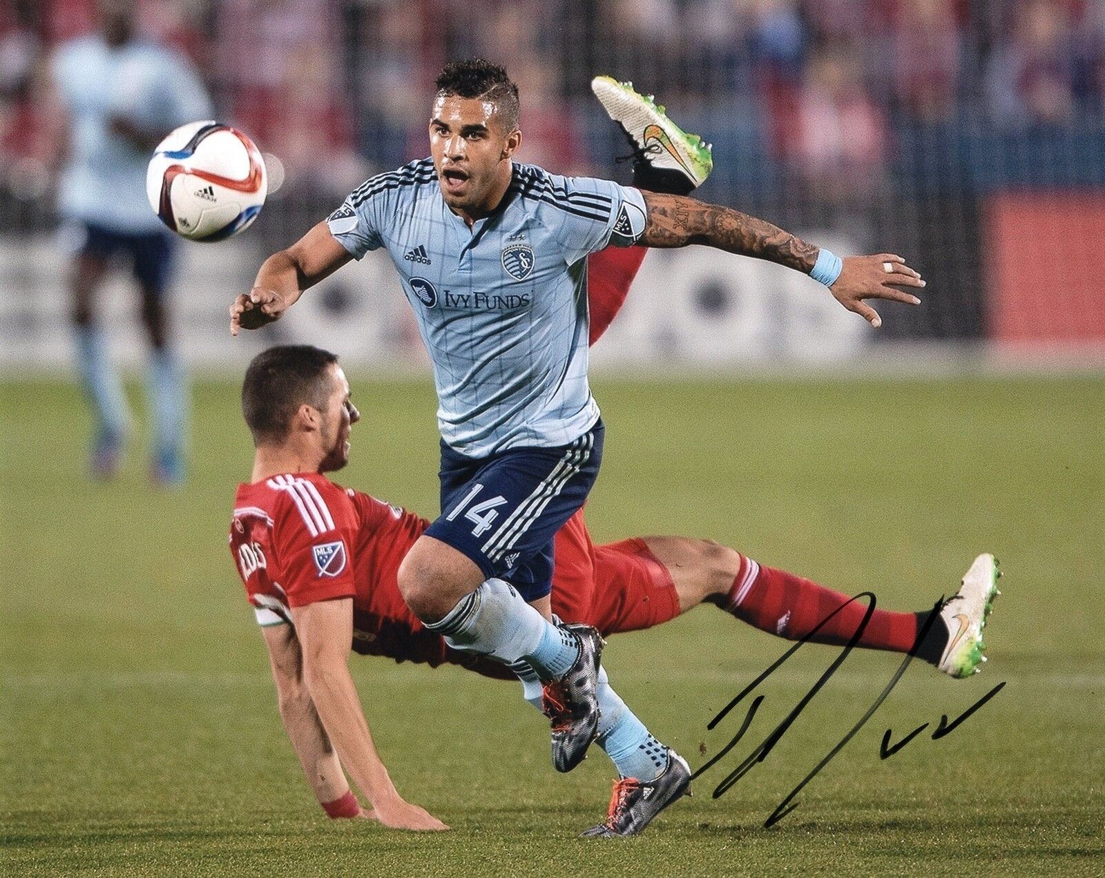 Dom Dwyer signed 8x10 Photo Poster painting w/COA Sporting Kansas City MLS Soccer