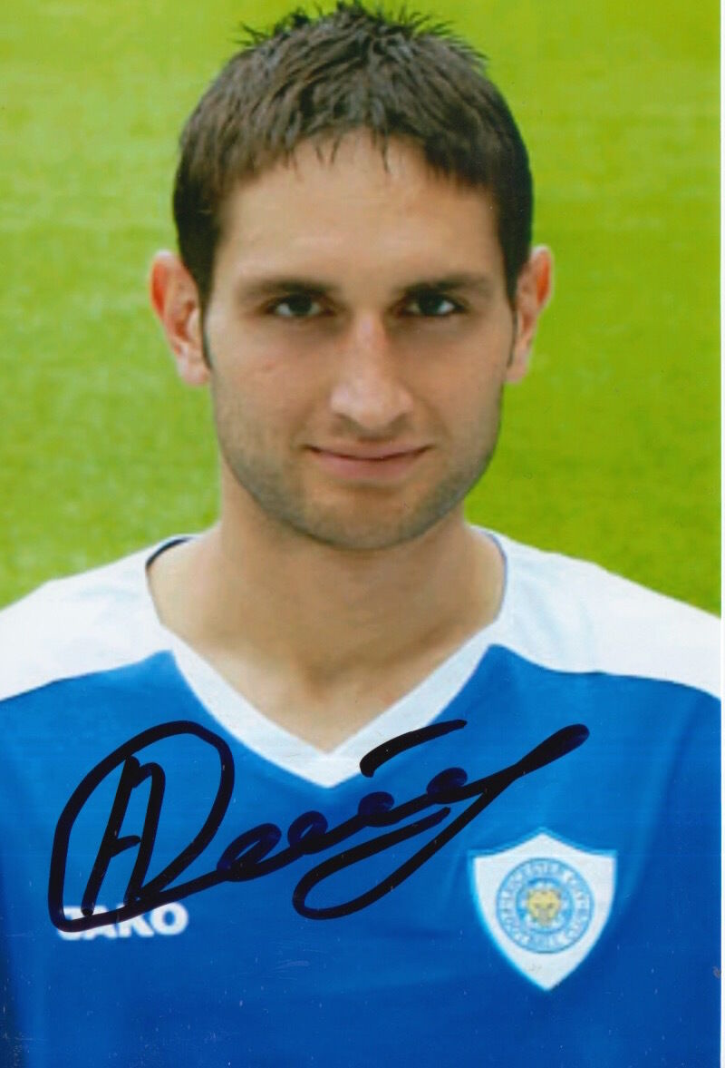 LEICESTER CITY HAND SIGNED ALEKSANDAR TUNCHEV 6X4 Photo Poster painting.