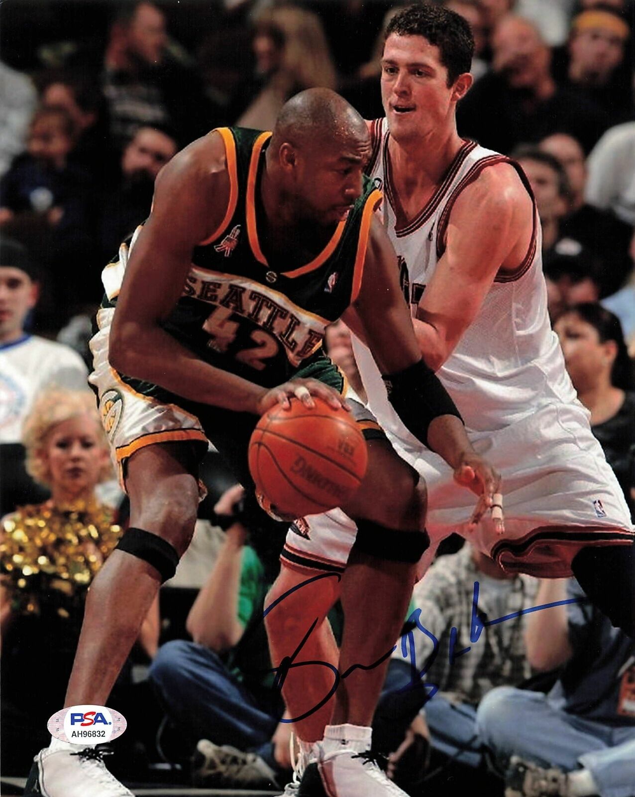 Vin Baker signed 8x10 Photo Poster painting PSA/DNA Seattle SuperSonics Autographed