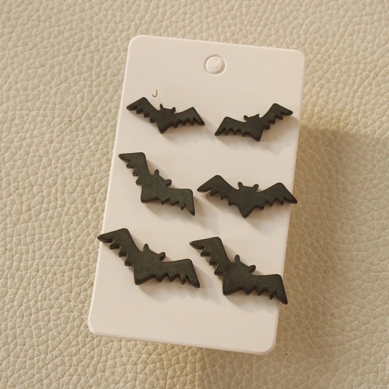 Fashion Pumpkin Bat Arylic Halloween Women’s Earrings