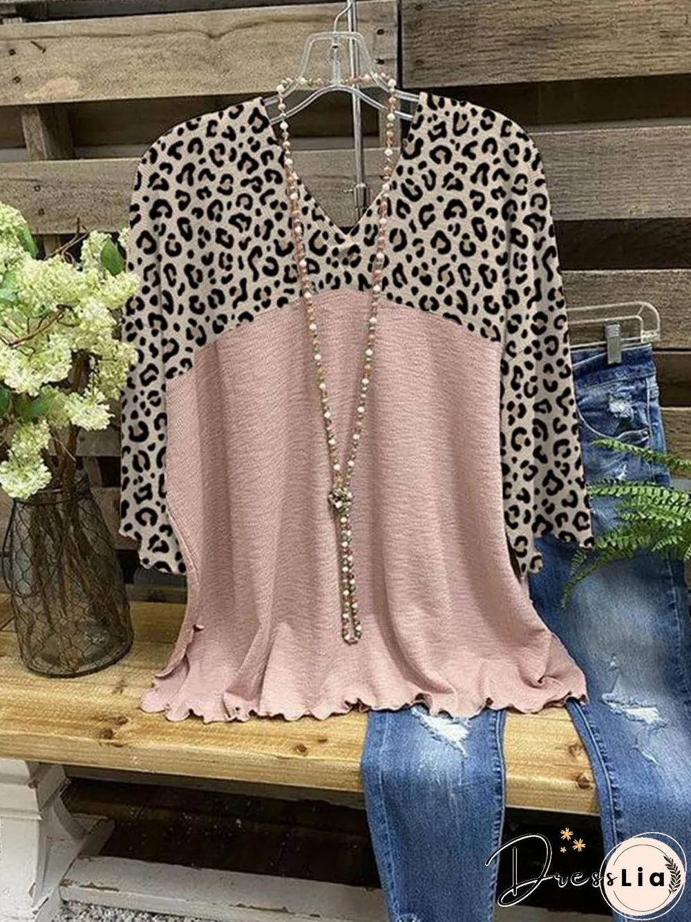 Casual Leopard Tops