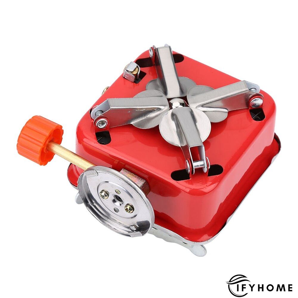 Outdoor mini small square stove gas stove portable folding card stove camping stove | IFYHOME