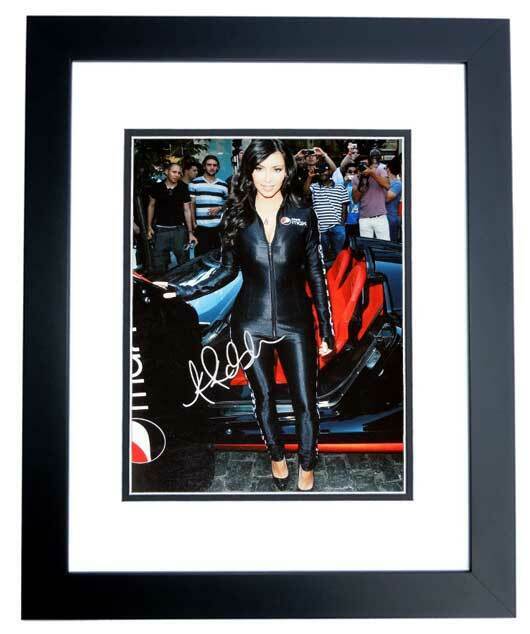 Kim Kardashian Signed - Autographed Sexy 11x14 inch Photo Poster painting - FRAMED