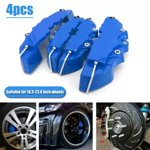 Dronehint 4Pcs Blue 3D Front+Rear Car Disc Brake Caliper Cover Parts Brake Accessories (For: Acura) Parts