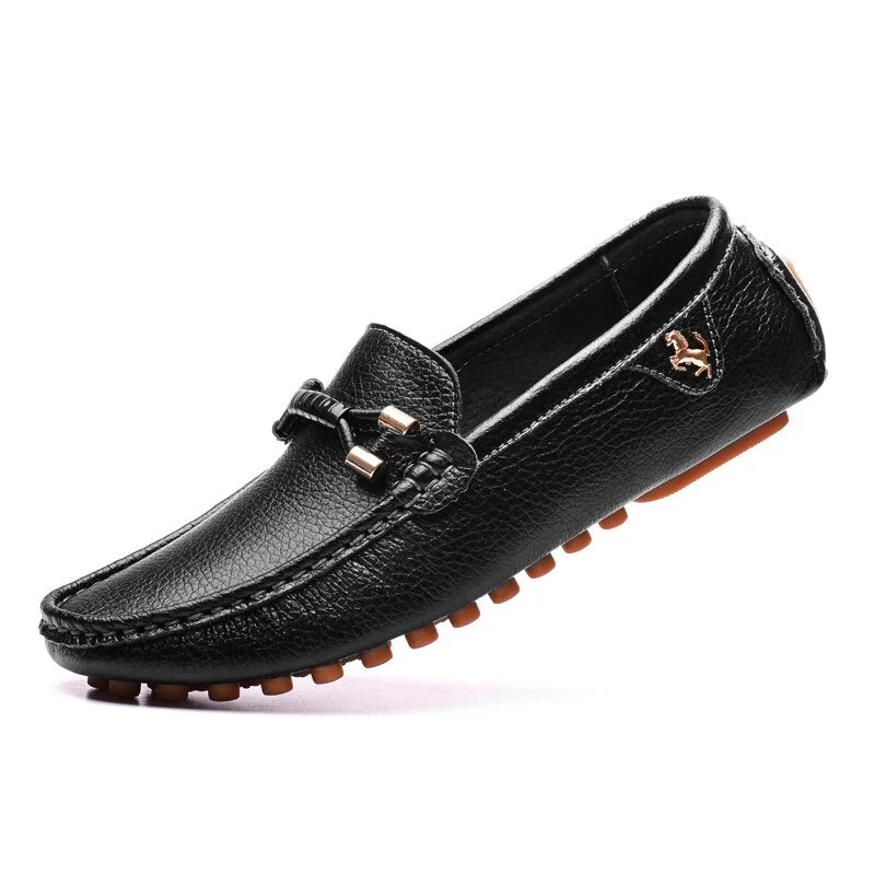 YRZL Size 48 Loafers Men Luxury Fashion Driving Black Loafers Male Slip on Shoes Comfy Casual Moccasins Men Loafers