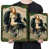 F&eacute;e noire absinthe pin up filles - Panneaux en &eacute;tain m&eacute;tallique(20*30cm/30*40cm)