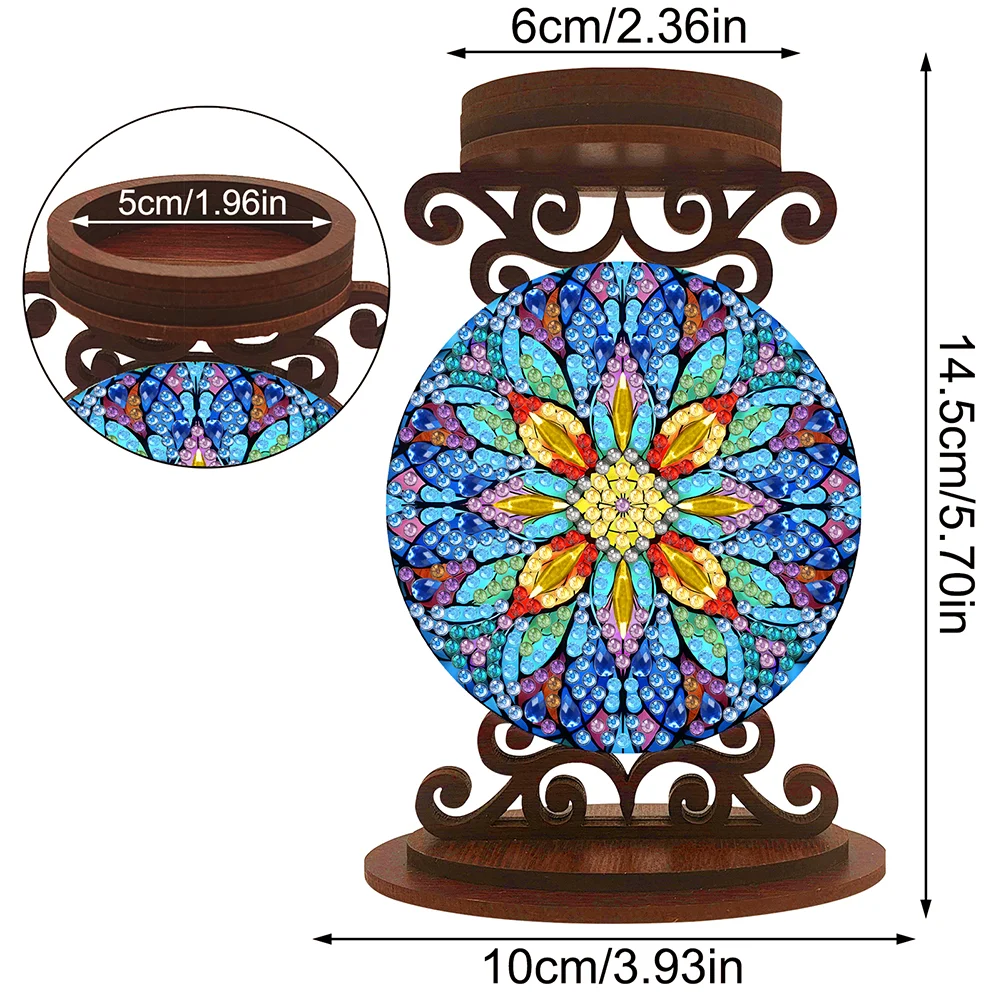 Flower Desktop Diamond Painting Candle Holder Aromatherapy Candle Holder