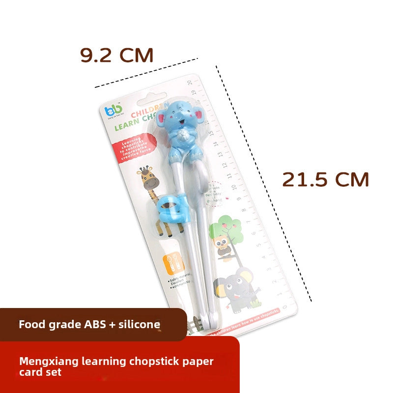 Maternal And Infant Products Portable Feeding Children’s Tableware Set Cartoon Learning Chopsticks Training Chopsticks 304 Stainless Steel Spoon Fork
