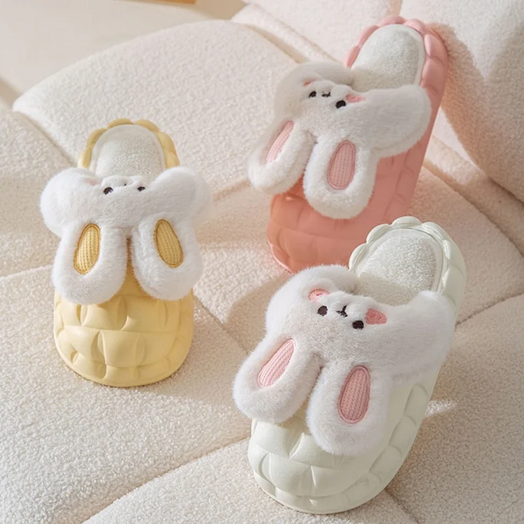 Cute Rabbit Cotton Slippers