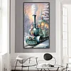 Diamond Painting-DIY Full Round Drill Snow Train(40x70cm)