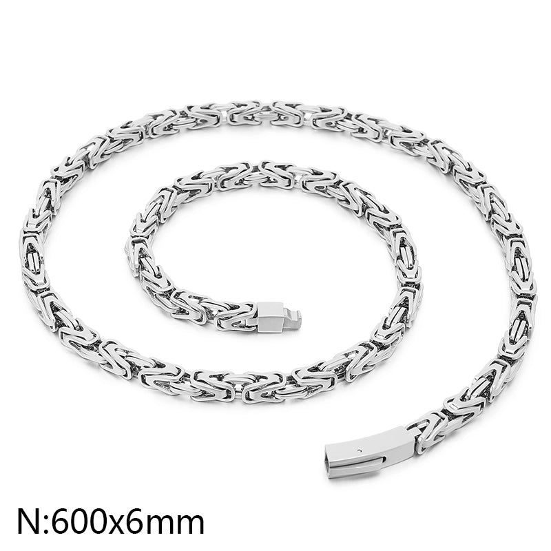 Jewelry Hip-Hop Geometric 304 Stainless Steel 18K Gold Plated Necklace