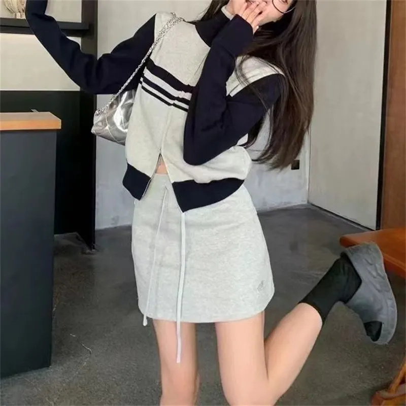 Churchf Churchf Cardigan Female New Korean Department Restore Ancient Ways Bump Color Tide Shows Thin College Wind Joker Small Minority Short Money Sweater Coat Female
