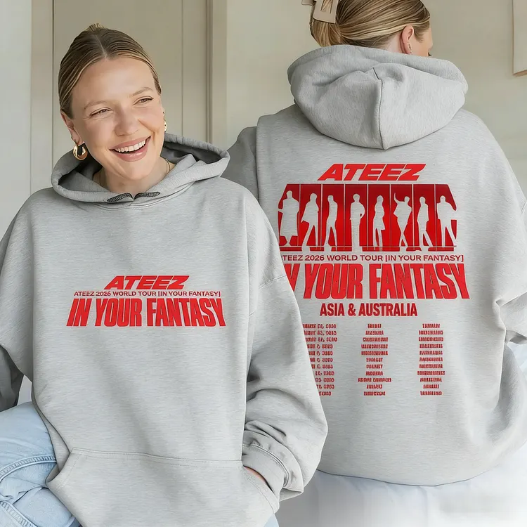 Ateez 2026 In Your Fantasy Tour in AU Hoodie