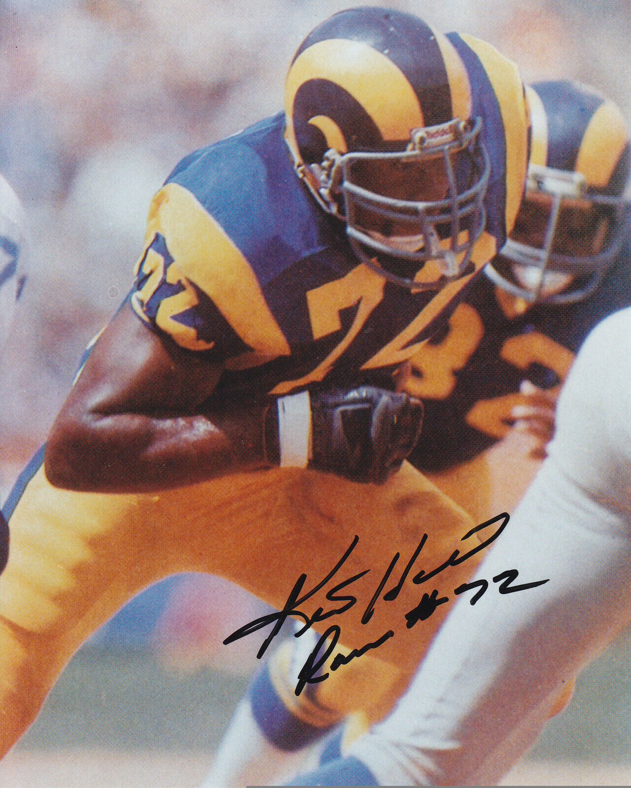 Kent Hill #2 8x10 Signed Photo Poster painting w/ COA Los Angeles Rams