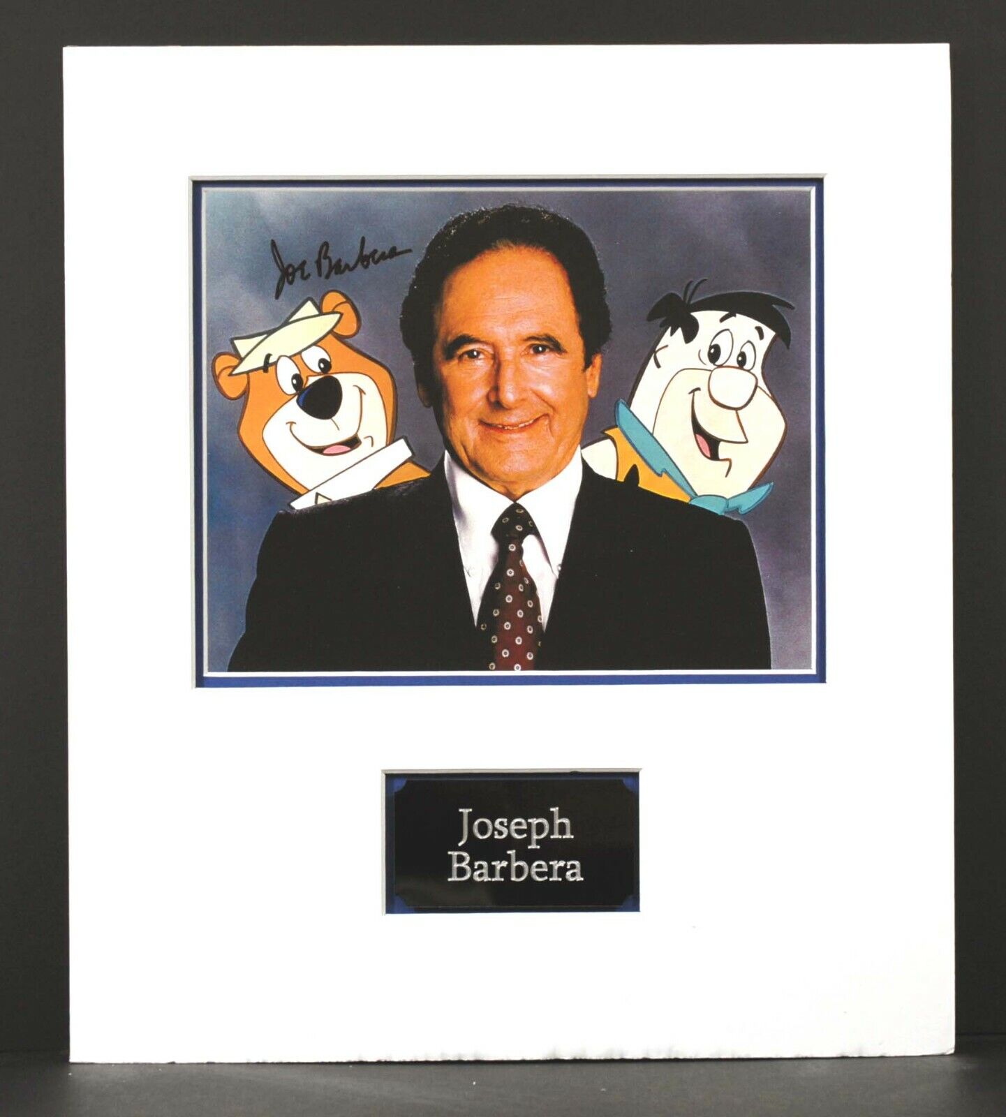 Joseph Joe BARBERA Animator Signed & Mounted 10x8 Photo Poster painting Display AFTAL RD COA