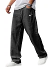 Men's Breathable Linen And Cotton Loose Sports Trousers