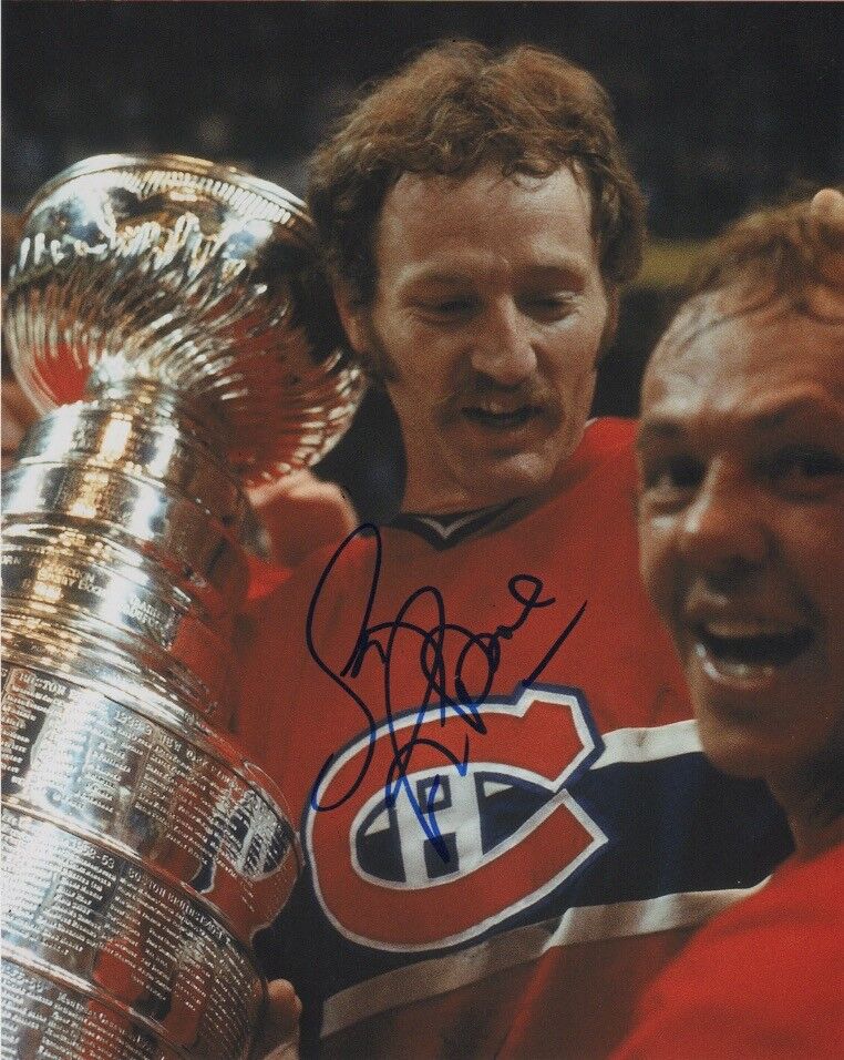 Montreal Canadiens Stanley Cup Larry Robinson Signed Autographed 8x10 Photo Poster painting COA