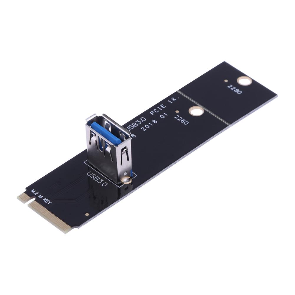 

NGFF M.2 to PCI-E X16 Slot Transfer Card USB Port Mining Pcie Riser Card, 501 Original