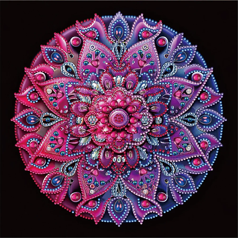 Diamond Painting - Partial Special Shaped Drill - Mandala(Canvas|30*30cm)