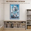 (US Local)Wolf -11CT Stamped Cross Stitch Kit(40x70cm)