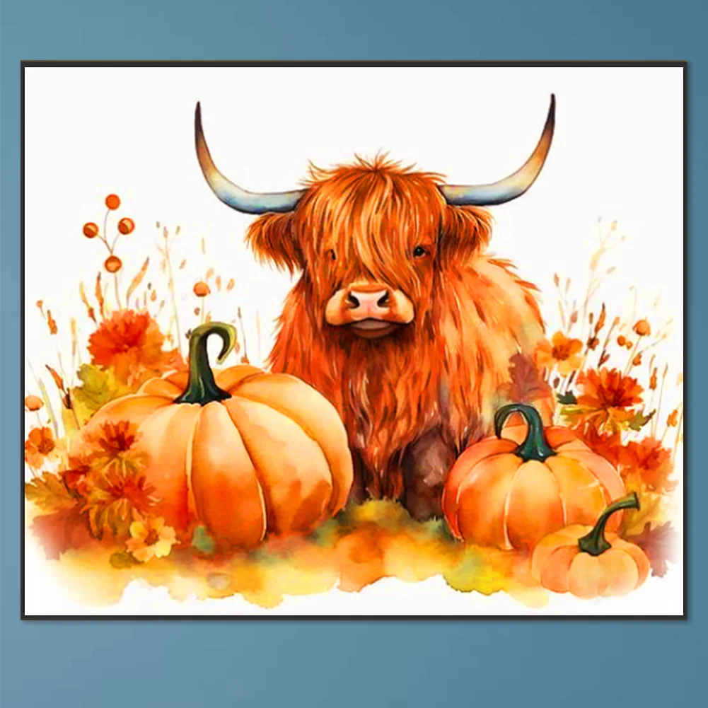 Diamond Painting - Full Round Drill - Pumpkin Yak(Canvas|60*50cm)