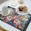 (42.5*29.5cm)Animal Diamond Painting Placemat Heat Resistant Diamond Art Table Mat(Butterfly)