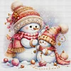 (Multi-Style) Cute Snowman-18CT Stamped Cross Stitch 30*30cm/11.81*11.81in tapestrymarket
