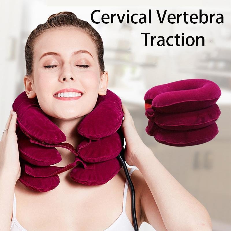 Inflatable Cervical Neck Traction Pillow