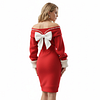 Women's Bow-embellished Off-shoulder Dress by Inlyline