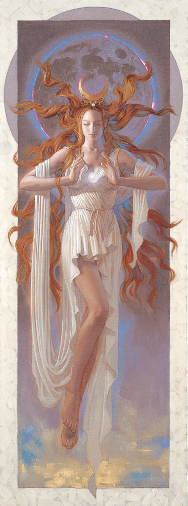 Goddess Angel Girl 40*100CM(Canvas) Full Round Drill Diamond Painting gbfke