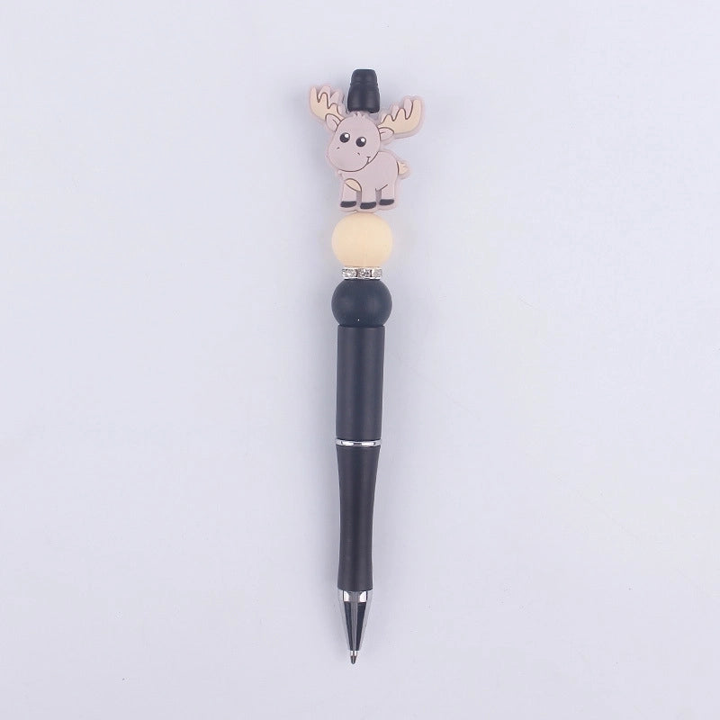 1 Piece Animal Class Learning Daily Plastic Silica Gel Cartoon Style Cute Gel Pen